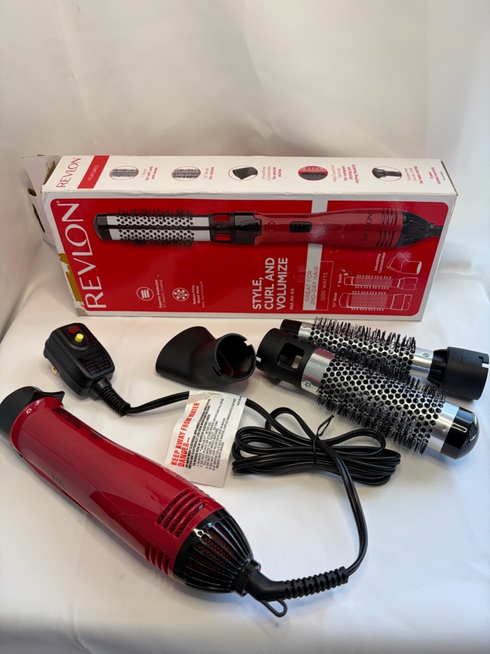 Revlon Red Hot Air Styler with Multiple Round Brushes